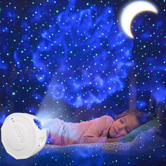 LED Light Music Galaxy Starry Water Wave Projector Night Lamp Decor Xmas Gift