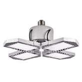 LED Garage Light Foldable Deformable Ceiling Lamp with 4 Adjustable Panels 60W