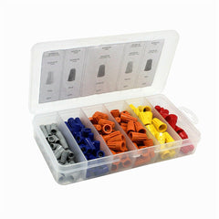 158pcs Wire Connector Terminal Twist Electrical Nut Spring Cap Assortment Set Kit
