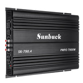 4-Channel 7900W Car Power Amplifier Class A/B Stereo Surround Passive Subwoofer Audio Player