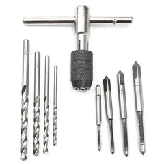 T Handle Screw Tap Wrench with M3-M6 Taps and Drills