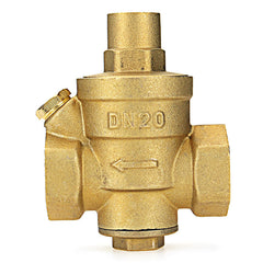 Brass Adjustable Water Heater Pressure Reducing Valve 1/2" 3/4" 1" 1-1/4" 1-1/2" 2" Safety Relief Valve Pressure Regulator Controller