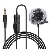 6M 3.5mm Jack Microphone M1 Omnidirectional Condenser Recording Live Vlogging Video Lavalier