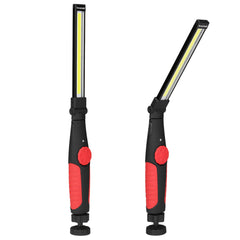 Rotated Foldable Magnetic USB Rechargeable COB LED Flashlight COB Work Light