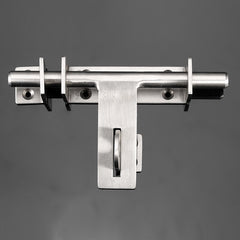 Sliding Bolt Gate Latch Door Thickened 304 Stainless Steel Barrel Bolt Door Latch Door Hasp with Padlock Hole
