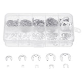 Stainless Steel E-Clip External Retaining Snap Ring 1.5-10mm Assortment Set 120Pcs