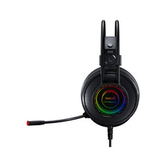 Gaming Headset Virtual 7.1 Channel 50mm Driver Unit RGB Light High Sensitivity Microphone Headphone for PC