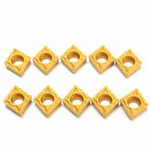 10pcs CCMT060204-HM YBC251 Carbide Insert Cutter for Turning Tool