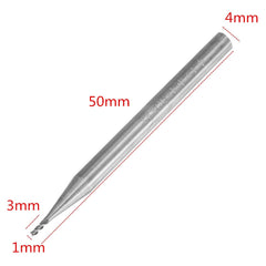10pcs 1mm HRC58 3 Flutes End Mill Cutter Tungsten Carbide CNC Milling Cutter Tool for Aluminum