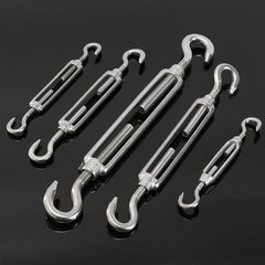 4/5/6/8/10M Hook To Turn Buckles 304 Stainless Steel Open Body Buckle