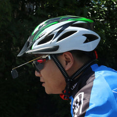 Aluminum Alloy 360 Degree Bike Helmet Mount Rear View Mirrors Adjustable