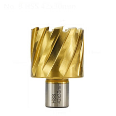 HSS Hollow 12-42mm Cutting Diameter Titanium Coated Core Drill Bit For Metal Cutting Weldon Shank Magnetic