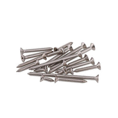 M4SP4 100Pcs M4 304 Stainless Steel Cross Flat Head Self Tapping Screw Wood Screws Speaker Screws Optional Length