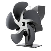 5 Blades Fireplace Fan Eco Friendly Quiet Wood Burner Stove Fan Thermal Heat Power Fan Home Christmas Gift
