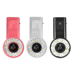Mini Clip Portable 8 LED Fill Flash Selfie Light For iPhone 6 Samsung