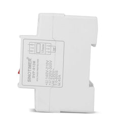 Din Rail Adjust Reconnect Over and Under Voltage Protector Relay Protective Overvoltage Protection ON/OFF Rocker Switch,220V