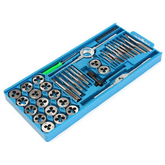 40pcs M3-M12 Screw Thread Metric Plugs Taps Tap Wrench Die Set