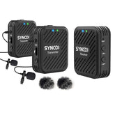 Wireless Microphone System 2.4GHz Interview Lavalier Lapel Mic Receiver Kit for Phones DSLR Tablet Camcorder