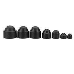 M4/M5/M6/M8/M10/M12 Black Nut Bolt Cover Hexagonal Bolt Cap Rubber Cap 145Pcs