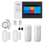 Security Alarm WiFi GSM Alarm System for 4.3inch Home Support Tuya APP Call/SMS Remote Contorl