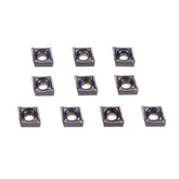 10pcs CCMT060204-SM Carbide Insert for SCLCR Turning Tool Holder