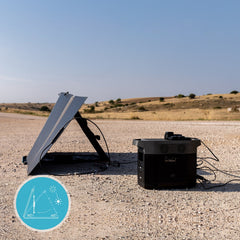 60W Solar Panel 21.6V 3.5A Portable Foldable IP67 Waterproof Solar Panel 21*32.1*1.0 in (53.7*81.5*2.4 cm)