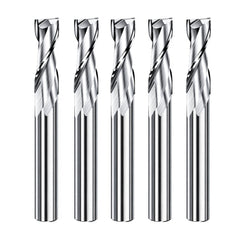 1pc 1/4 Shank Milling Cutter 2 Flute Flat End Mill Tungsten Carbide Engraving Bit CNC Machine Tool Up Cut Router
