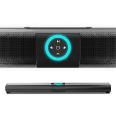 Wireless Bluetooth 5.0 Speaker Sound Bar Subwoofer Stereo LED Flashlight RGB Speaker Home Theater Surround Soundbar with Remote Control