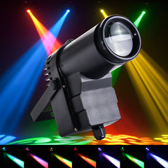 30W RGBW LED Stage Light Pinspot Beam Spotlight 6CH For DJ DISCO Party KTV