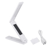 Portable Folding Touch Control LED Reading Light Dimmable LCD USB Table Desk Lamp