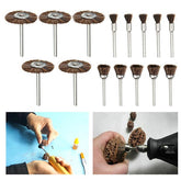 15pcs Bristle Brushes Set Deburring Cleaning Polishing Tool For Electric Grinder