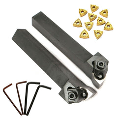 16x100mm Lathe Turning Tool Holder With 10pcs WNMG080404 Inserts
