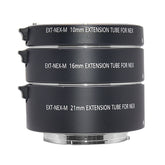 10mm 16mm 21mm E-Mount Metal Auto Focus Macro Extension Tube Ring for Sony A7 A7II A7III A7SII A6000 A6300 A6500 NEX 5 Mirrorless Camera Adapter Ring