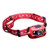 180 Lumens Outdoor Cycling LED Headlamp 360 Degree Light Beam IPX4 Warning Light