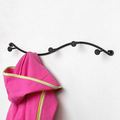 Utility 5 Hooks Single Iron Household Storage Hook Rack Key Coat Towel Wall Hook Rack