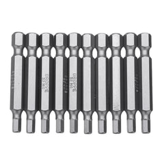 10Pcs Magnetic Hexagon Hex Screwdriver Bits H1.5/H2/H2.5/H3/H4/H5/H6 1/4 Inch Hex Shank Screwdriver Set For Bosch