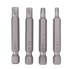 4pcs/set Magnetic Y Shaped Screwdriver Bit Hex Shank Y4/5/6/8