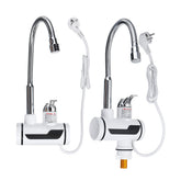 220V 3000W Instant Water Heater Electric Faucet Stainless Steel Shell Tube
