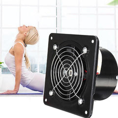 8 Inch Black Shell Stainless Steel Fan Blade High-speed Silent Exhaust Fan