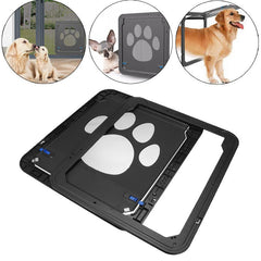 37*42cm Large Medium Dog Cat Pet Door Screen Window ABS Magnetic Auto Lock Flaps