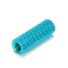 M3AS3 10Pcs M3 15mm Knurled Standoff Aluminum Alloy Anodized Spacer