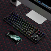 Mechanical Gaming Keyboard 71 Keys Blue/Red Switch Hot Swappable RGB Backlit Detachable Type-C Wired Keyboard