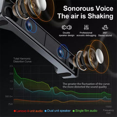 Desktop Speaker 6D Stereo Surround Sound Subwoofer Two Dual Bass Bluetooth V5.0 Thinkplus Speaker USB 3.5mm Wired Soundbar Music Player