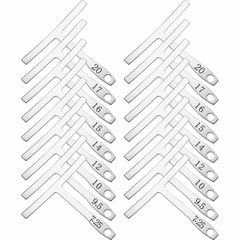 9Pcs Guitar T-shaped Ruler Under String Radius Gauge Builder Luthier Tools Bass Ukulele Fingerboard Wire Setup