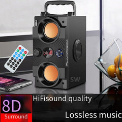 40W Big Power Portable Bluetooth Speaker Outdoor Wireless Subwoofer Boombox Column Sound Music Center Support AUX TF FM Radio