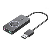 USB External Sound Card to 3.5mm Audio Adapter to Earphone Microphone 0.15m0.5m1m