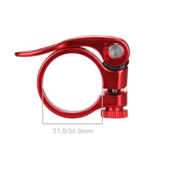 Aluminum Bike Seat Post Clip Ultralight Quick Release Bike MTB Mountain 31.8/34.9mm Bicycle Seat Post Seatpost Clamp Outdoor Cycling