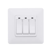 EU Standard 3 Gang Smart Push Button Switch Tuya Wireless Remote Control Work with Alexa Google Home