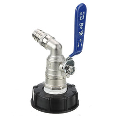 2'' Brass Tank Drain Adapter to 1'' Garden Tap Hose Barb Coupler Coarse Thread Outlet Connector Valve Fitting Parts for Home