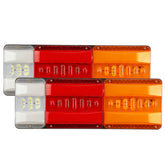 2x 24V Truck Trailer Rear Flowing Taillight Waterproof Brake Turn Signal Lamp Tail Light